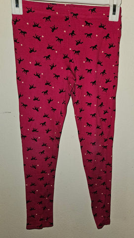 Kids Large / Size 10/12 TOTAL GIRL Horse Pattern Pink Pants