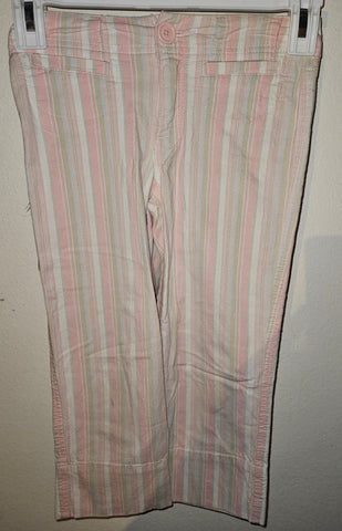 Kids Size 8 Slim LIMITED TOO Pastel Striped Pants