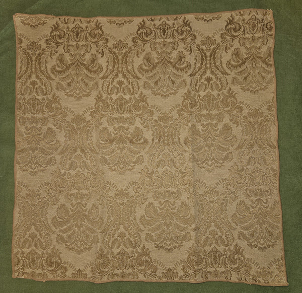 Set of 6 Bronze & Tan Patterned Cloth Napkins