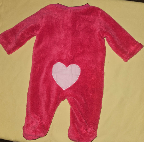 Newborn Girls Pink LITTLE WONDERS Panda Fleece Footed Pajama