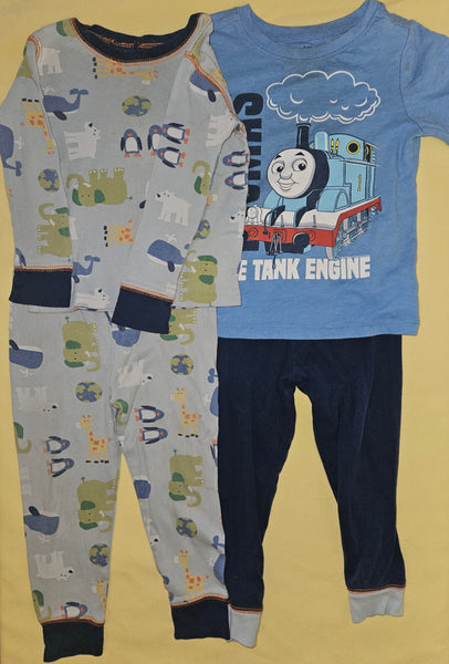 2T Boys 4-Pc Pajamas