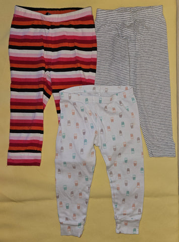 18 Mo Girls 3-Pc Legging Clothing Lot