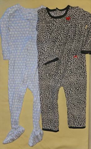 24 Mo Girls 2-Pc Sleeper Clothing Lot