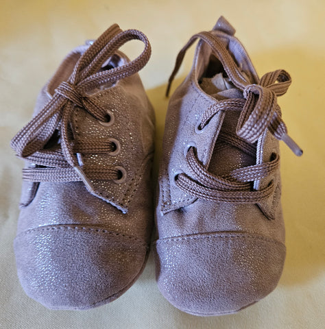 6-9 Mo Girls CARTER'S Brown Sparkle Bootie Shoes