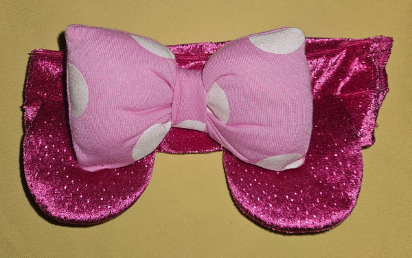 Girls Pink Minnie Mouse Headband