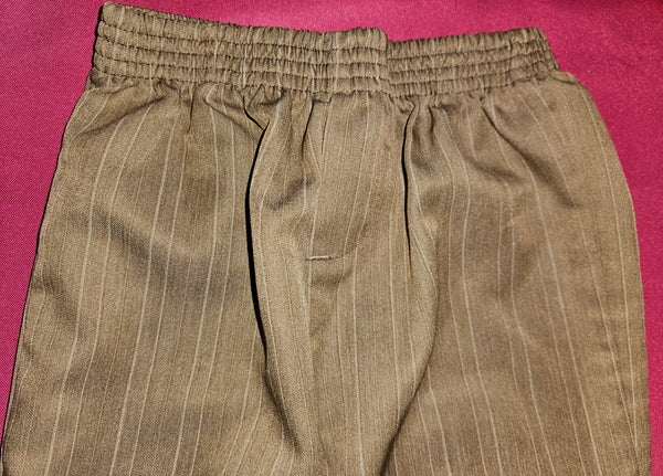 4 Reg Boys Tan & White Striped Dress Pants