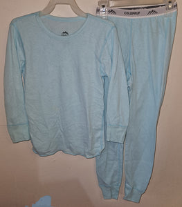 Size Youth Small (6-8) Unisex COLDPRUF Teal Layer Set (Thermal Underwear)