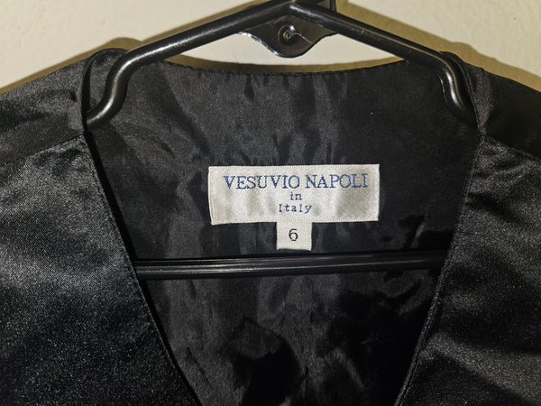 Size 6 Boys VESUVIO NAPOLI Black Dress Vest