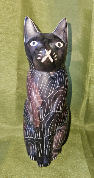 6" Decorative Stone Cat