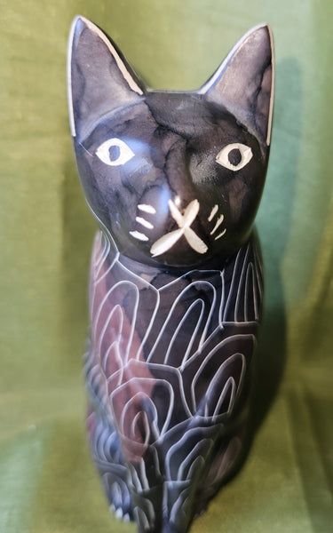 6" Decorative Stone Cat