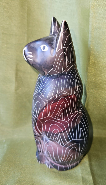 6" Decorative Stone Cat
