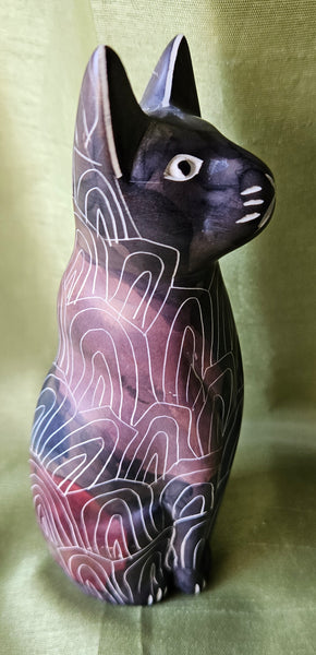 6" Decorative Stone Cat
