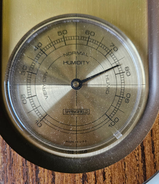 Vintage SPRINGFIELD Eastwood Indoor Outdoor Thermometers & Humidity Meter