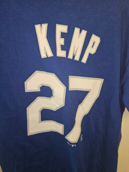 Kids Youth Large DODGERS BASEBALL Kemp #27 Blue T-Shirt