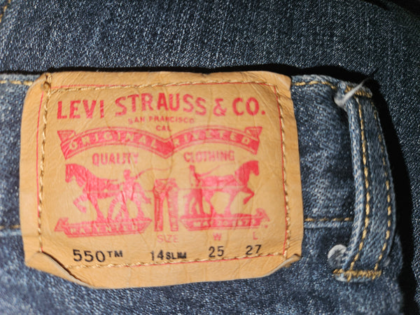 Kids Size 14 Slim Boys LEVI'S 550 Relaxed Jeans