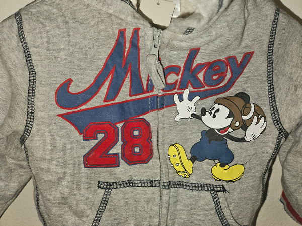 18 Months Boys DISNEY Mickey Mouse Hooded Lined Jacket