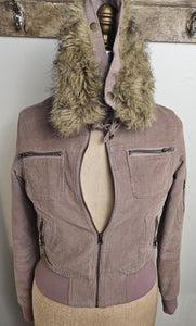 Large Women's TWENTY ONE 21 Pink/Tan Jacket Coat