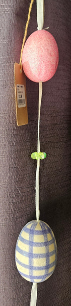 Brand New 70" Colorful Egg Garland Strand
