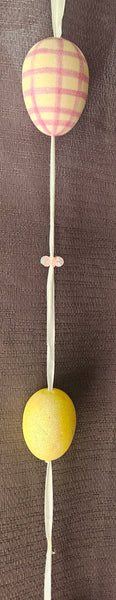 Brand New 70" Colorful Egg Garland Strand