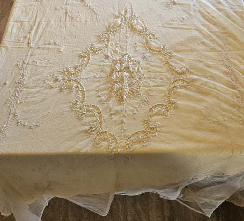 45 1/2" x 67" Sheer Bed or Table Topper
