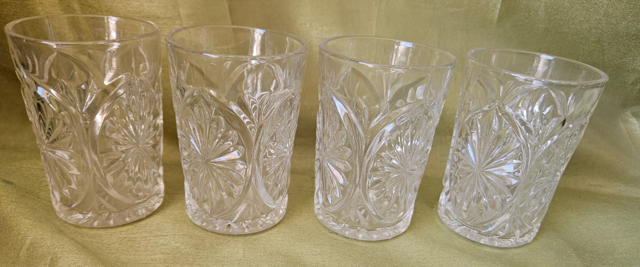 Set of 4 Vintage Anchor Hocking 6oz Juice Glasses