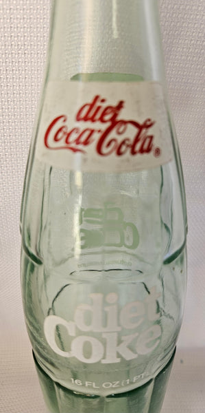 Diet Coca-Cola 16oz Vintage Kenosha, Wisconsin Glass Bottle