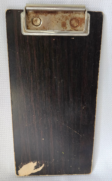 Mini 4" x 8" Wood Vintage Look Clipboard