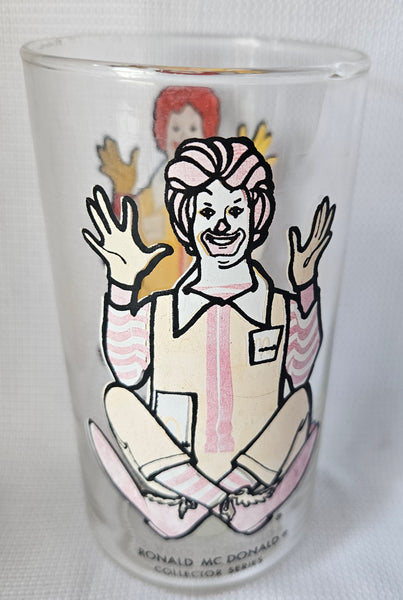 McDonald's 16oz Ronald McDonald Vintage Drinking Glass