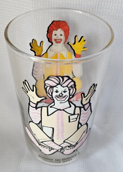 McDonald's 16oz Ronald McDonald Vintage Drinking Glass