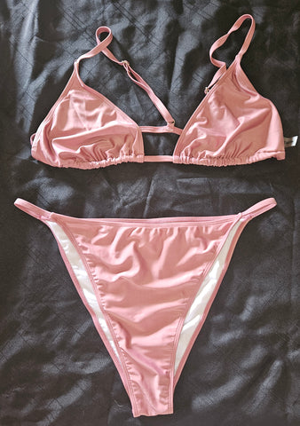 SHEIN 3X Mauve 2-Piece Bikini Bathing Suit