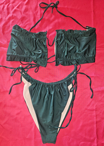 SHEIN 4X Hunter Green 2-Piece Bikini Bathing Suit
