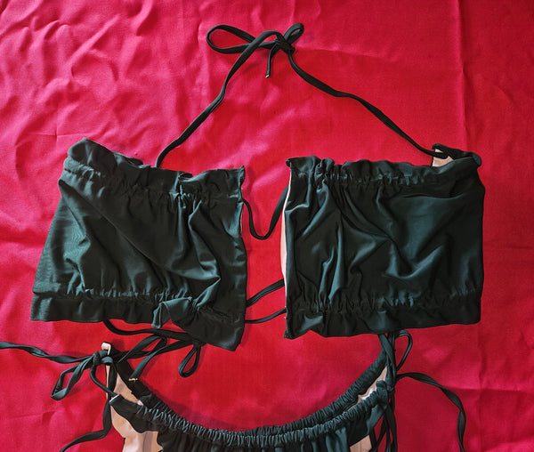 SHEIN 4X Hunter Green 2-Piece Bikini Bathing Suit