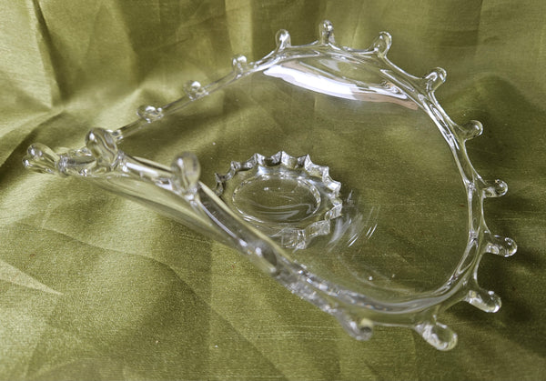 Heisey Lariat Curved Candy Dish / Flower Dish