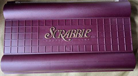 Vintage Milton Bradley Deluxe Travel Edition SCRABBLE Crossword Game