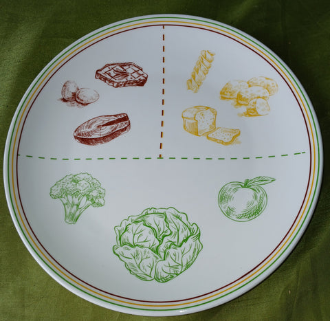 Cornucopia 10" Ceramic Portion Control Plate