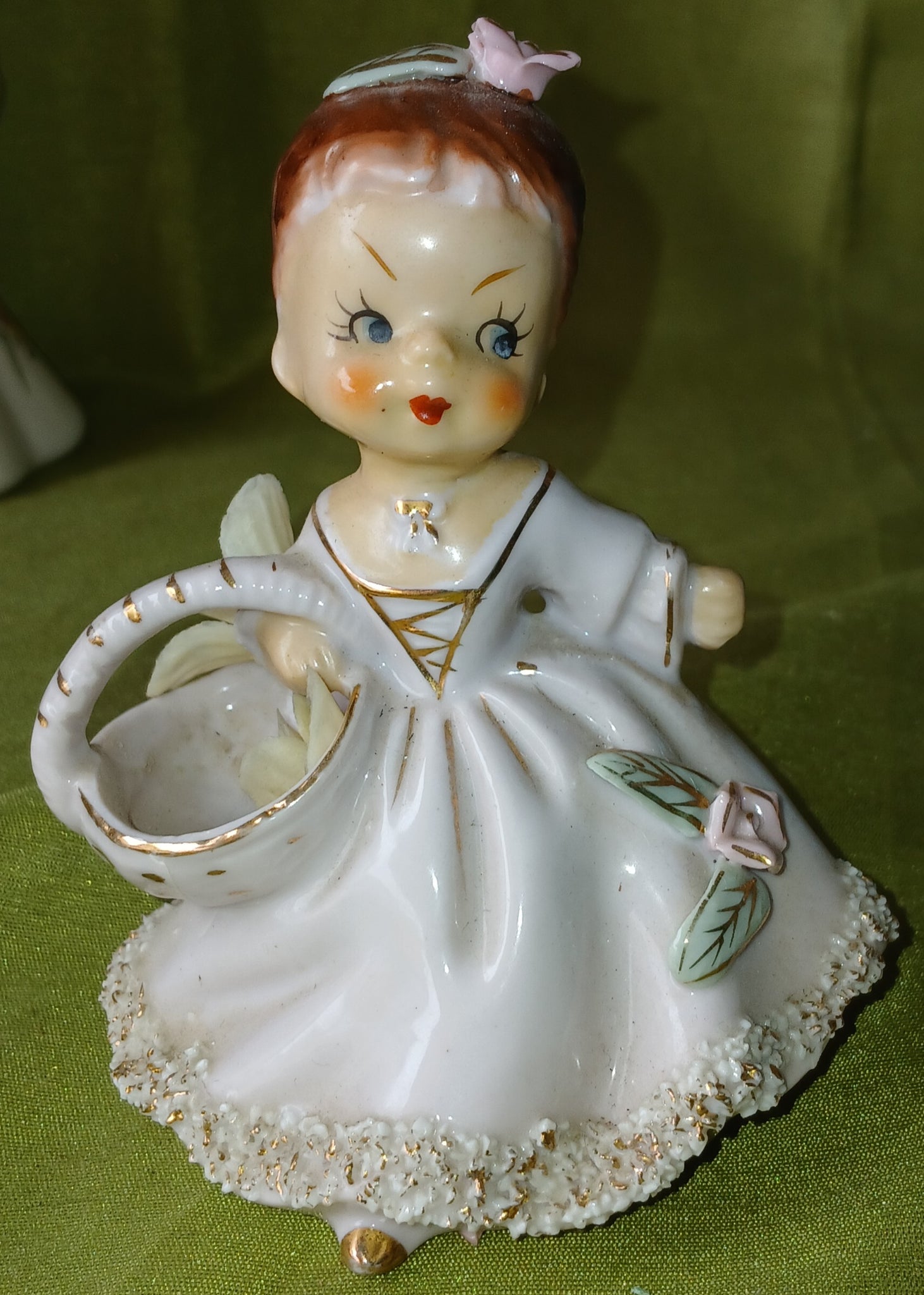 Vintage Ucagco 1950s Ceramic Southern Bell Figurine (No Parasol)