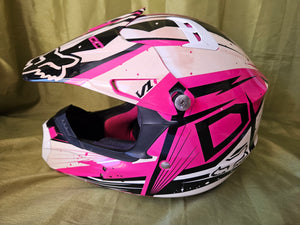 Women's Large FOX V1 Pilot Shell Approved Dot Motorcross / Dirt Bike Helmet