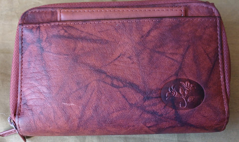 BUXTON Brown Vintage Cowhide Leather Wallet