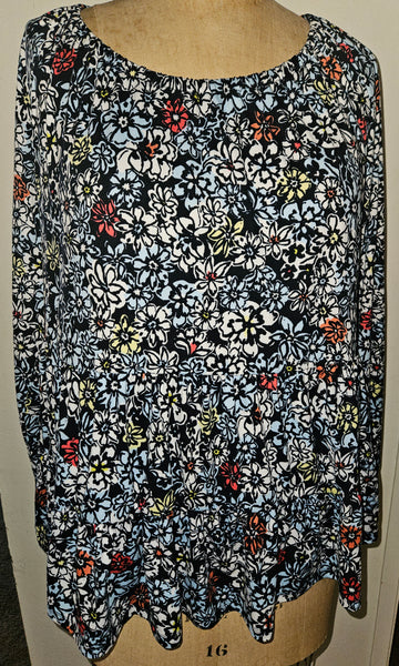Size 18/20 LANE BRYANT Floral Multicolor Blouse