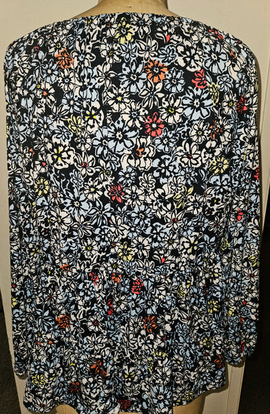 Size 18/20 LANE BRYANT Floral Multicolor Blouse