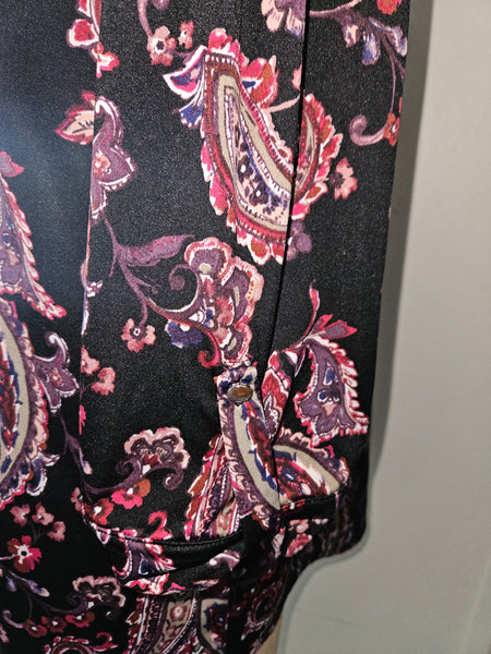 Size 22/24 AVENUE Paisley / Floral Multi-color Blouse