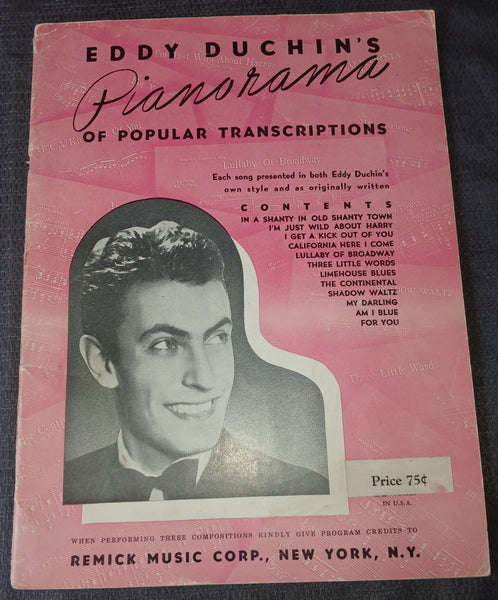 Vintage Eddy Duchin's Pianorama Of Popuar Transcriptions Sheet Music