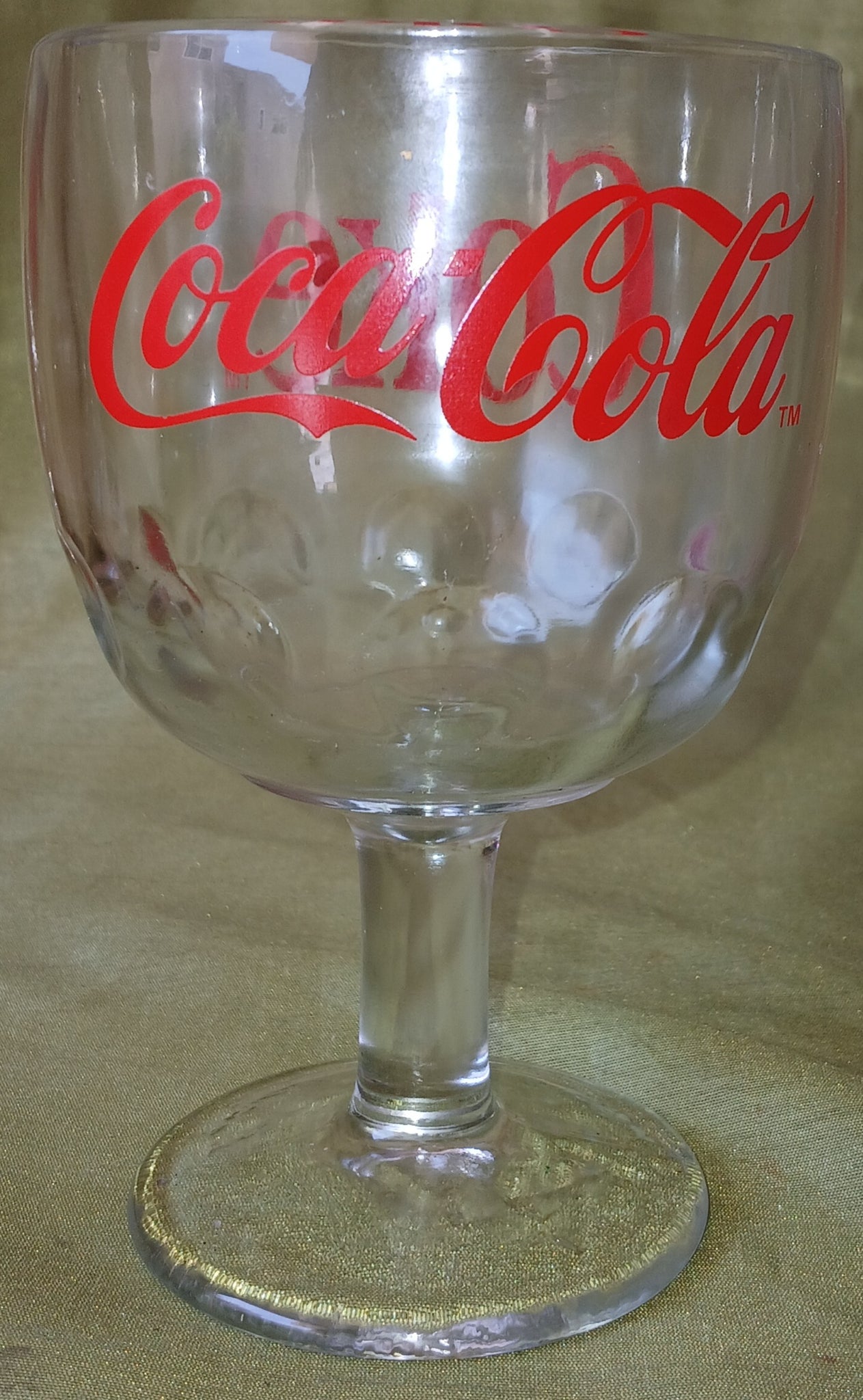 Vintage Coca Cola Goblet Glass