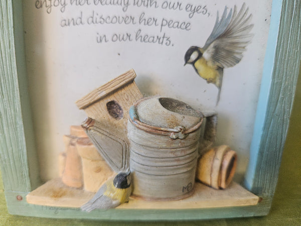 MARJALEIN BASTIN HALLMARK Bird Poem Display Frame