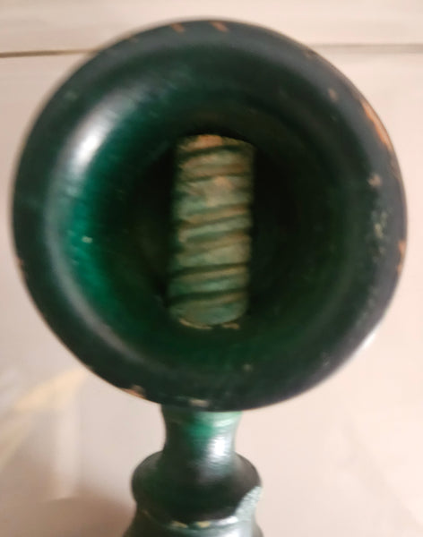 EZ Krak Vintage Wood Green Screw & Twist Nutcracker