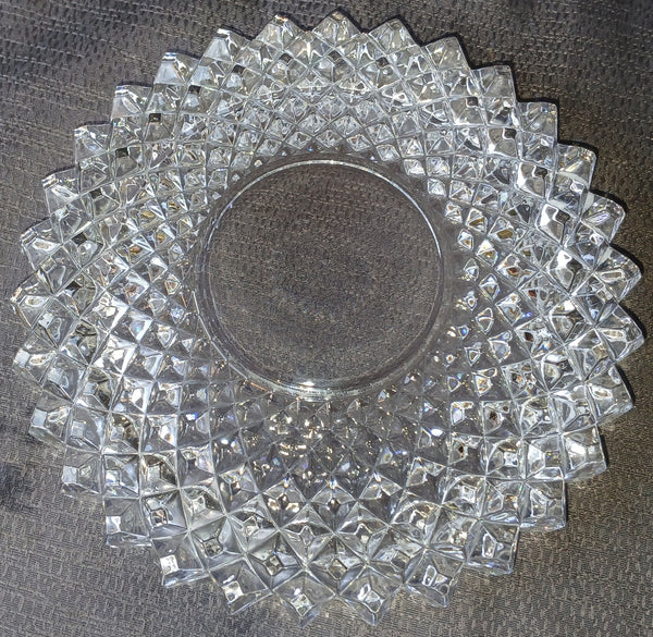 Vintage MIKASA HOYA Japan Crystal Lead Crystal Diamond Cut Ashtray