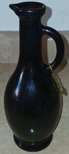 10" Dark Brown Vintage Oil Vinegar Glass Dispenser