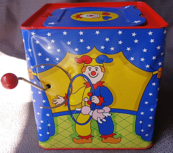 1977 SCHYLLING Wind Up Musical Jack in the Box