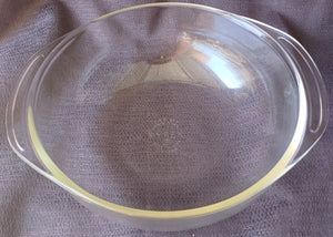 PYREX 024 Vintage 2 Quart Clear Bowl Casserole Dish w/ Handles