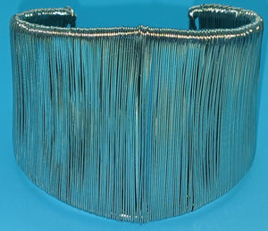 Silver Cuff Bangle Bracelet